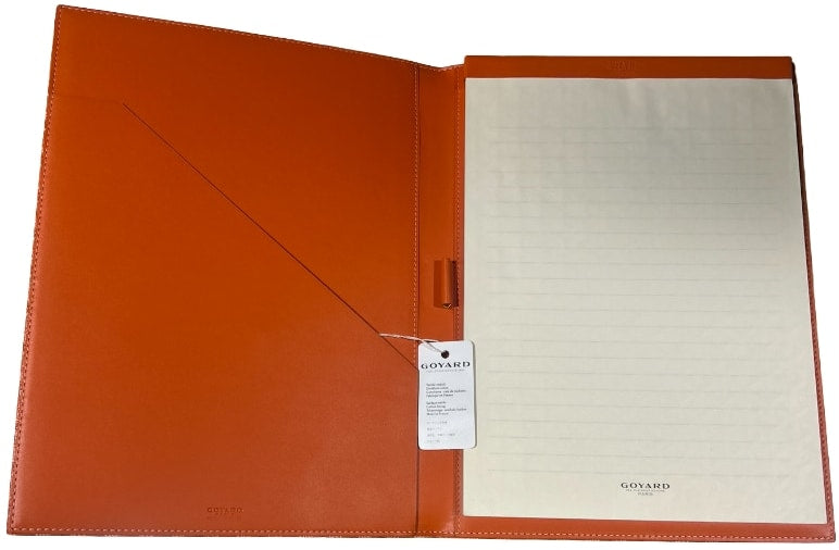 GOYARD 'ORANGE' THABO NOTEBOOK HOLDER 84 (MEDIUM)