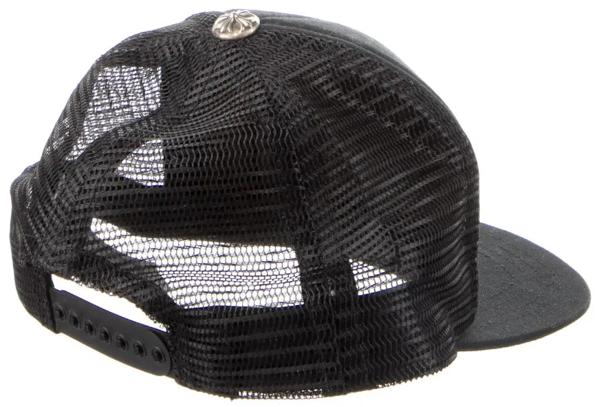CHROME HEARTS 'ASPEN' BLACK TRUCKER HAT
