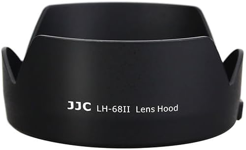 JJC Reversible Lens Hood for Canon ES-68 Compatible Canon EF 50mm F1.8 STM Lens for EOS 6D Mark II / 5D Mark IV III II / 5DS / 5DS R Camera (Lens Hood, Cleaner)