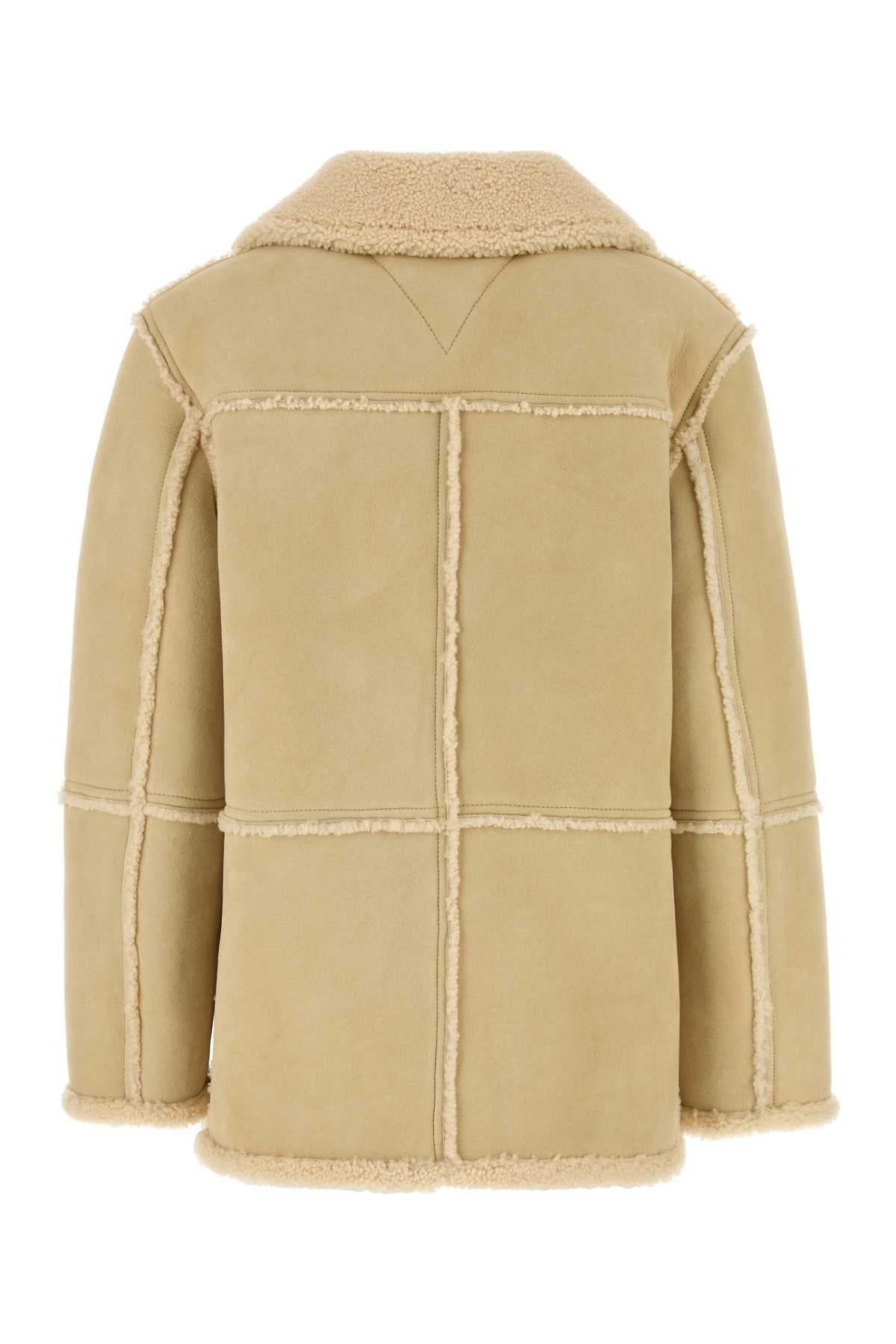 Bottega Veneta ボッテガベネタクリームシアリングコート - Image 2