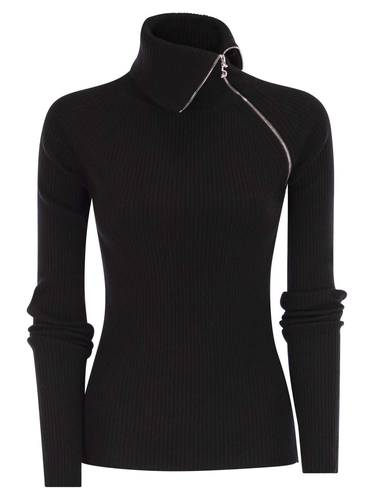 Sportmax Sportmax Pinnaハイネックジャンパーとジップ - Image 2