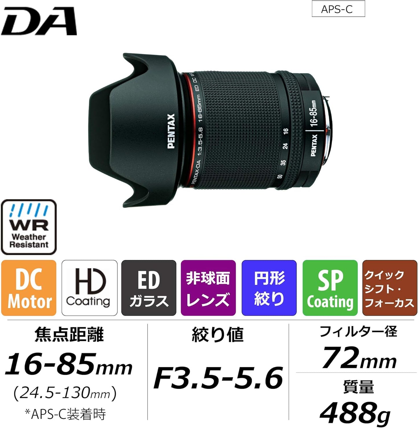 Pentax PTX 21387 Camera Lense