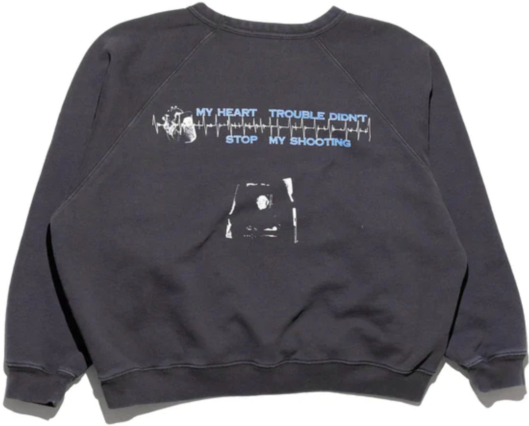 ENFANTS RICHES DÉPRIMÉS 'SEX-RELATED CRIMES' FADED BLACK RAGLAN CREWNECK