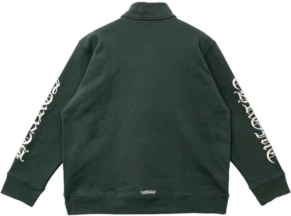 CHROME HEARTS 'SLO RIDE' GREEN QUARTER ZIP