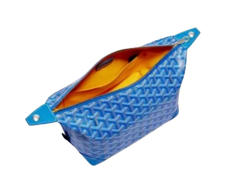GOYARD 'BLUE' BOWLING 25 TOILETRY BAG