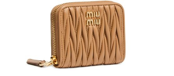 MIU MIU Zippered quilted leather wallet - Image 2