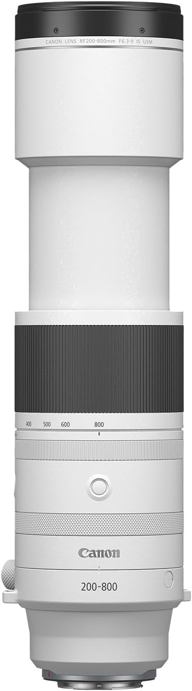 Canon RF200-800mm F6.3-9 is a USM super telephoto zoom lens, mirrorless, strong zoom range, comfortable handheld shooting, for wildlife, nature and outdoor sports, compact and lightweight