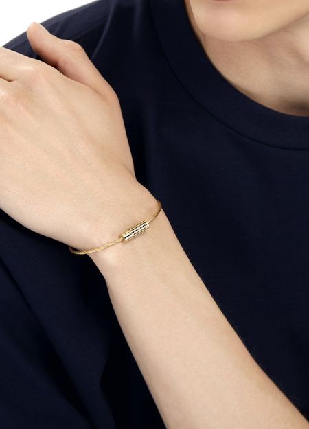 LE GRAMME 9g ダイヤモンドセッティング ケーブルブレスレット - Image 2