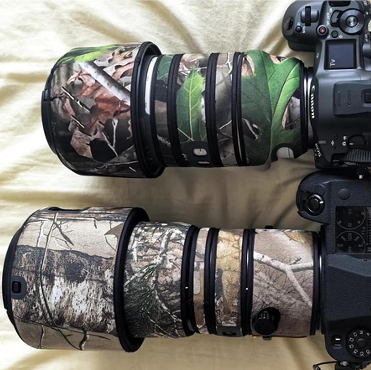 COMEOXO Sigma Lens Cover Waterproof Material Lens Protective Cover for CANON RF 100-300mm F2.8 L IS USM Telephoto Lens Coat Sigma Lens Camouflage Protective Cover Elastic Fabric Protective Lens, Dead