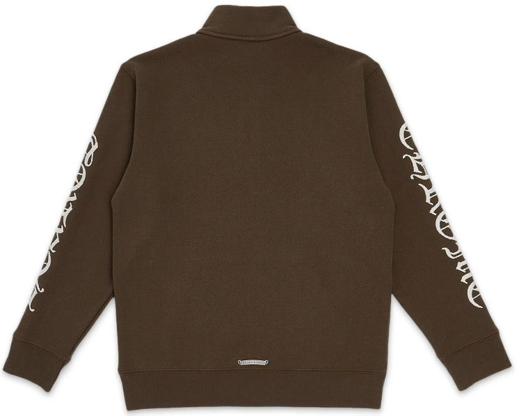 CHROME HEARTS 'SLO RIDE' BROWN QUARTER ZIP