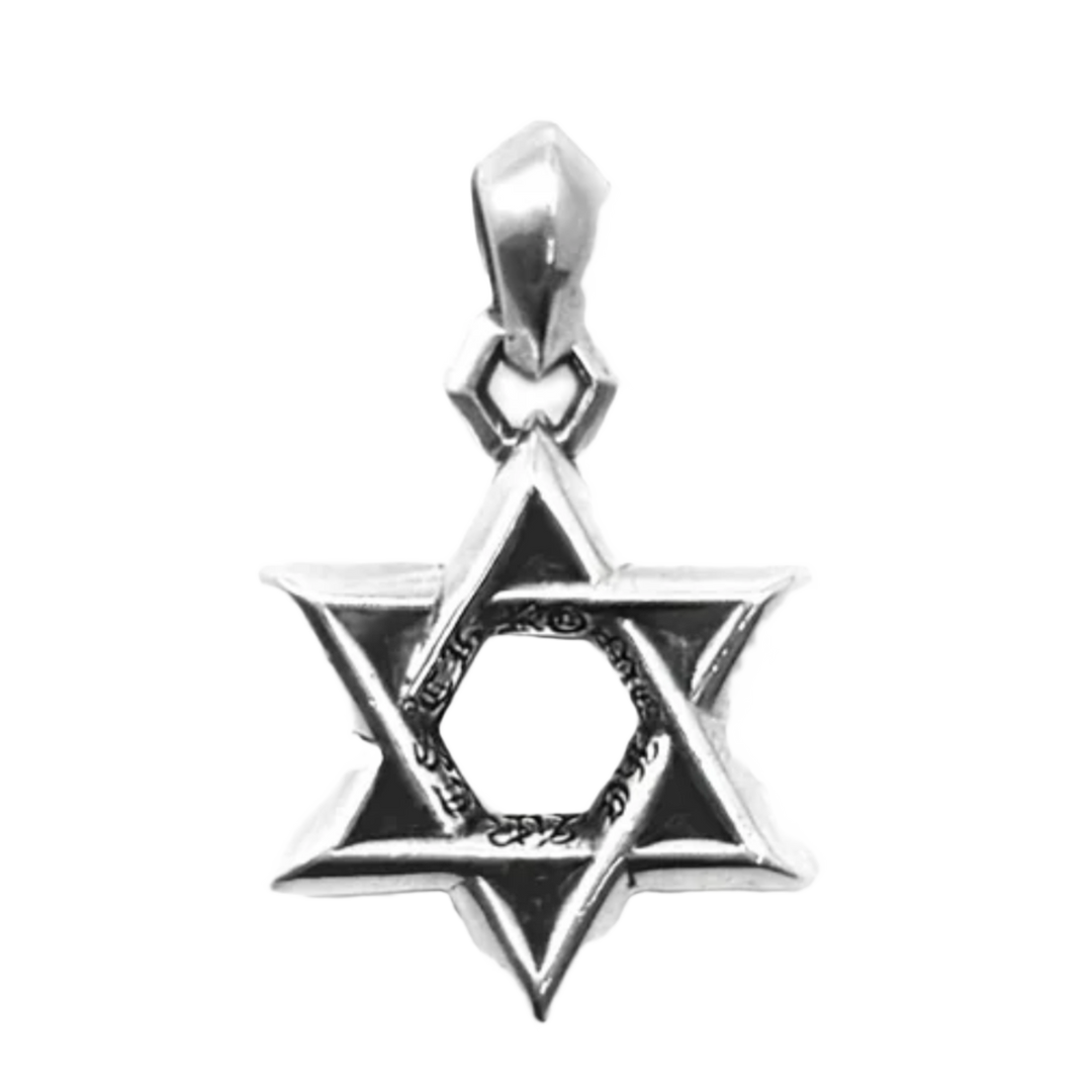 CHROME HEARTS 'STAR OF DAVID' MEDIUM PENDANT