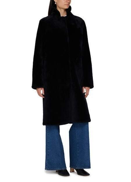 YVES SALOMON メリノラム リバーシブル コート - Image 2