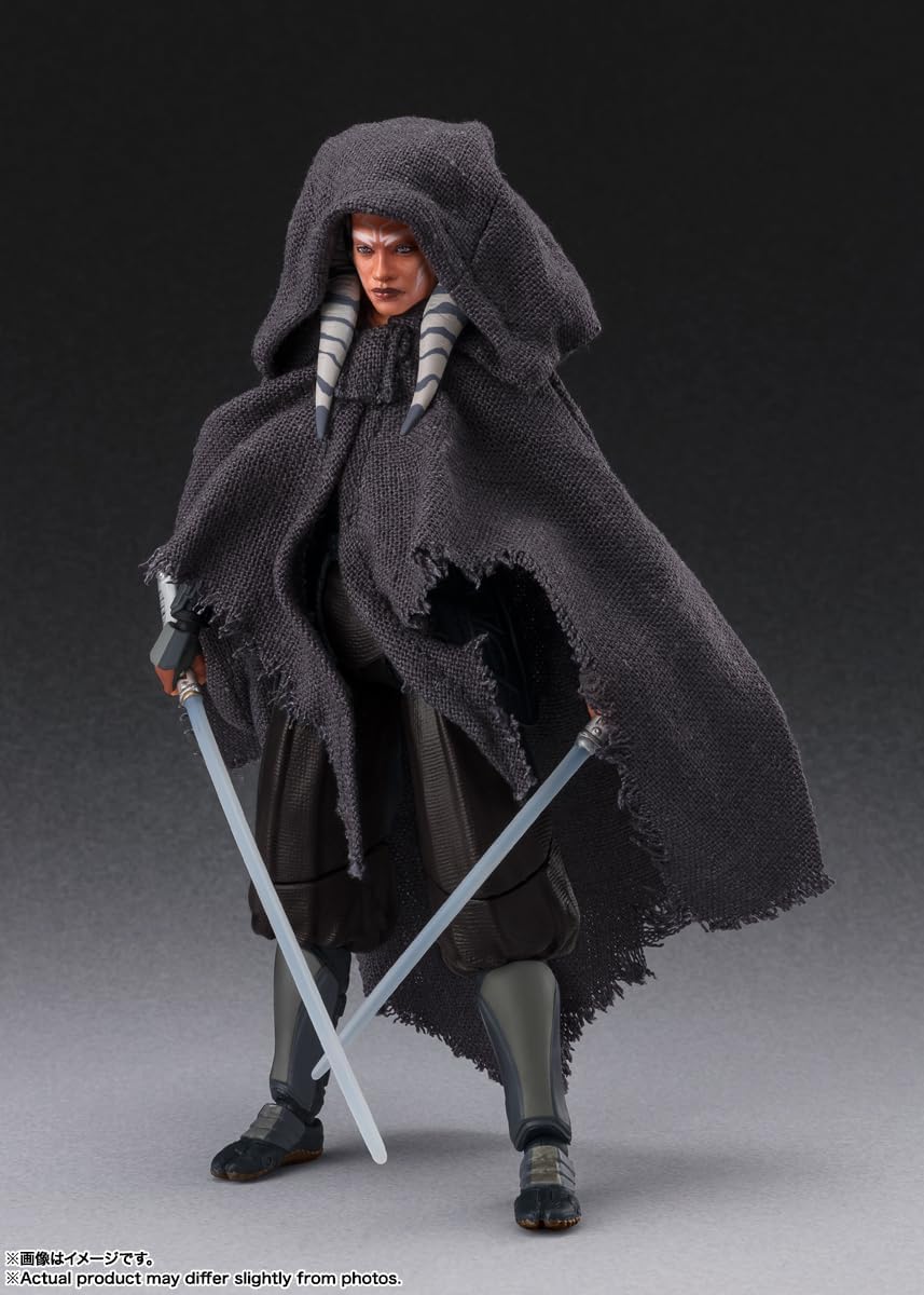 S.H. Figuarts Asoka Tano (Star Wars: Ahsoka) Approx. 5.9 inches (150 mm), PVC, ABS & Fabric, Pre-painted Action Figure