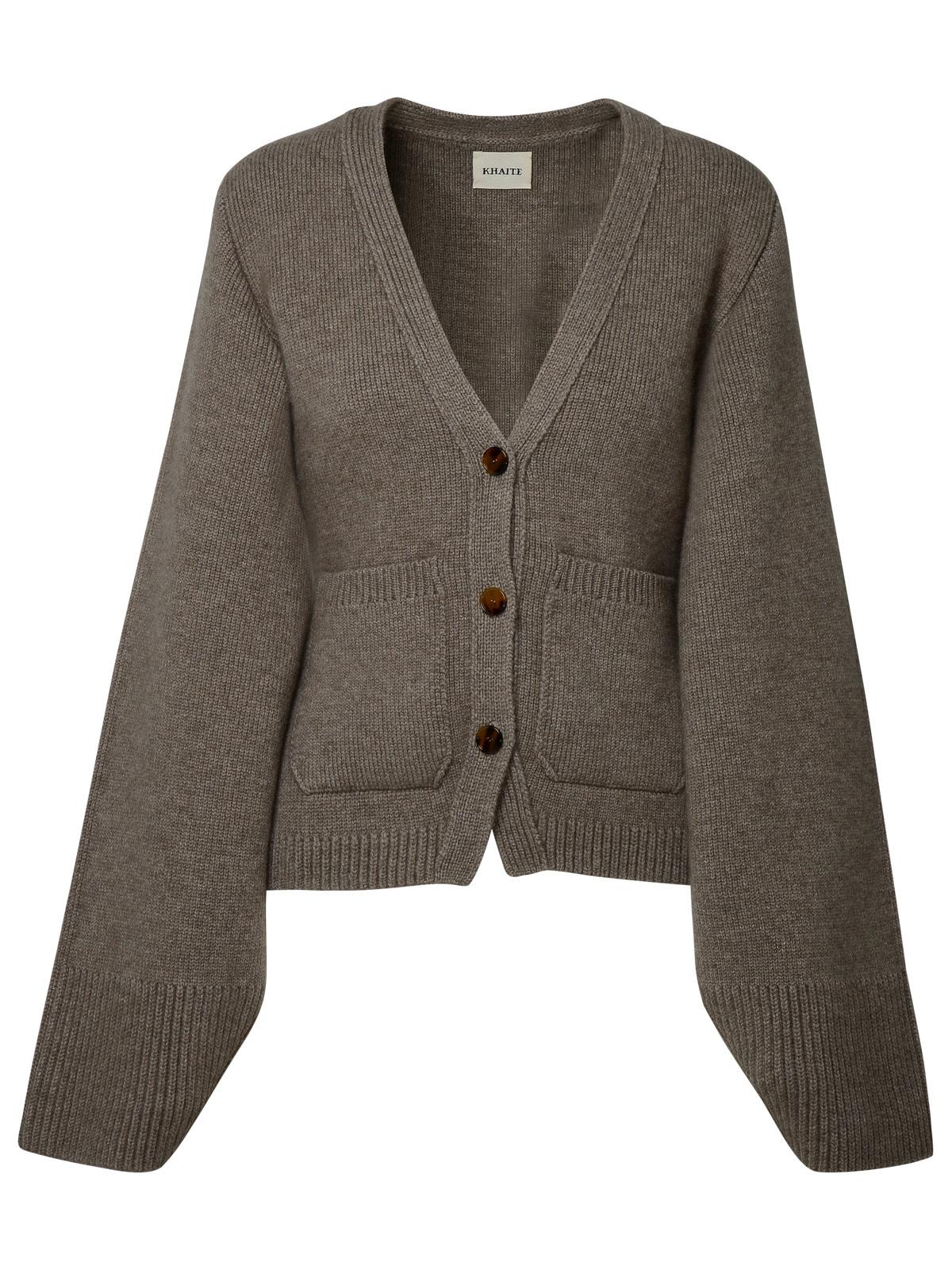 Khaite Khaite Camel Cashmere Icon Cardigan - Image 2