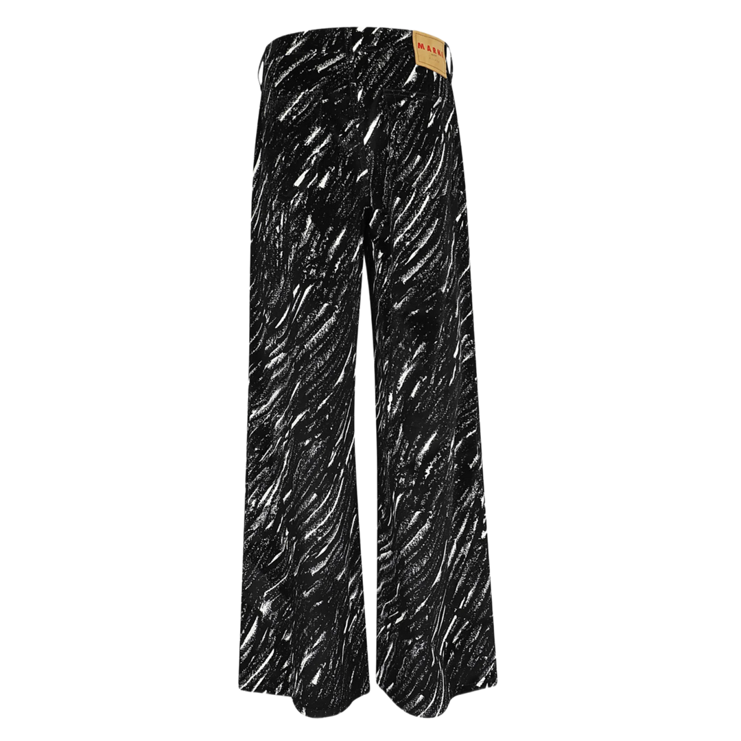 MARNI 'CRAYON' BLACK STRETCH DENIM PANTS