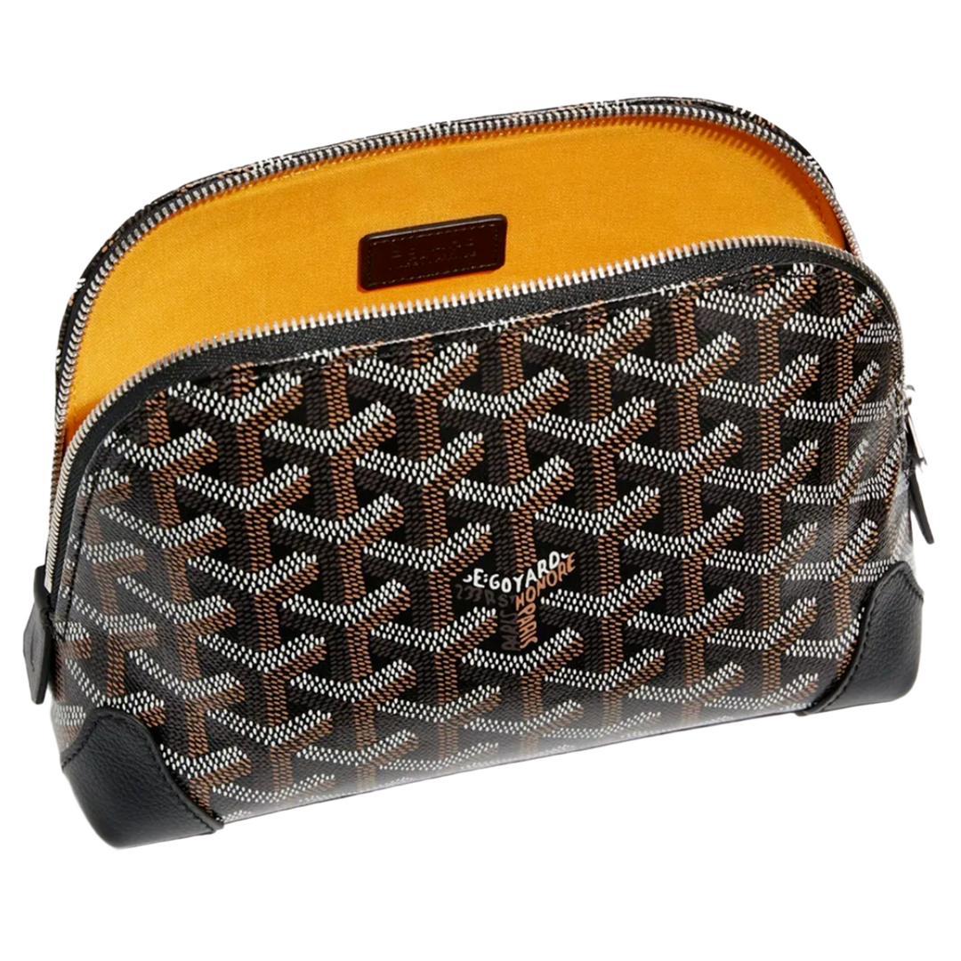 GOYARD 'BLACK' VENDOME COSMETIC POUCH