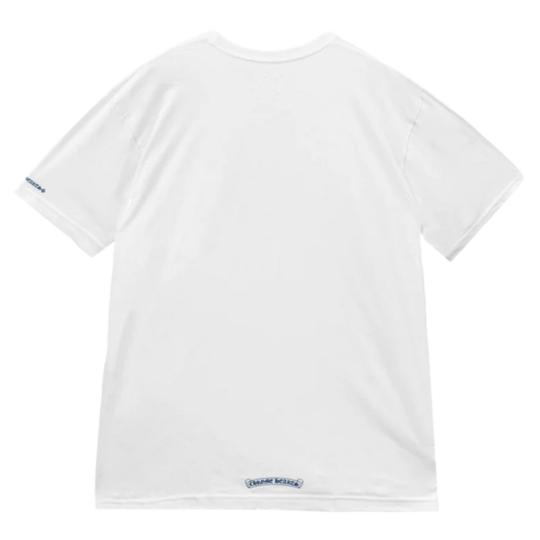 CHROME HEARTS 'COLLAR LOGO' WHITE TEE