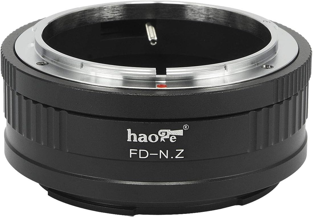 Haoge Manual Lens Mount Adapter for Canon FD Lens to Z7II, Z6II, Z6, Z7 and More Nikon Z-Mount Cameras