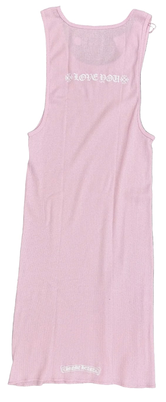 CHROME HEARTS 'LOVE YOU' PINK TANK