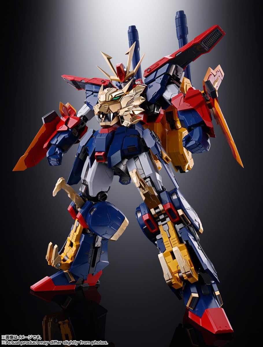 BANDAI SPIRITS Soul of Chogokin GX-113 Gundam Build Fighters Tri Strongest Mobility, Gundam Trion 3, Approx. 8.3 inches (210 mm), Die Cast & PVC & ABS, Painted Action Figure