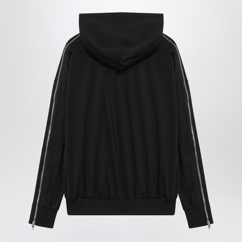 Balenciaga バレンシアガブラックジップアップスウェットシャツループスポーツアイコン - Image 2