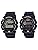 Casio G-Shock DW-9052GBX-1A4DW-9052GBX-1A9 Pair Watch, Set of 2, Same Size, Rose Gold, Black, Water Resistant to 20 ATM, sports