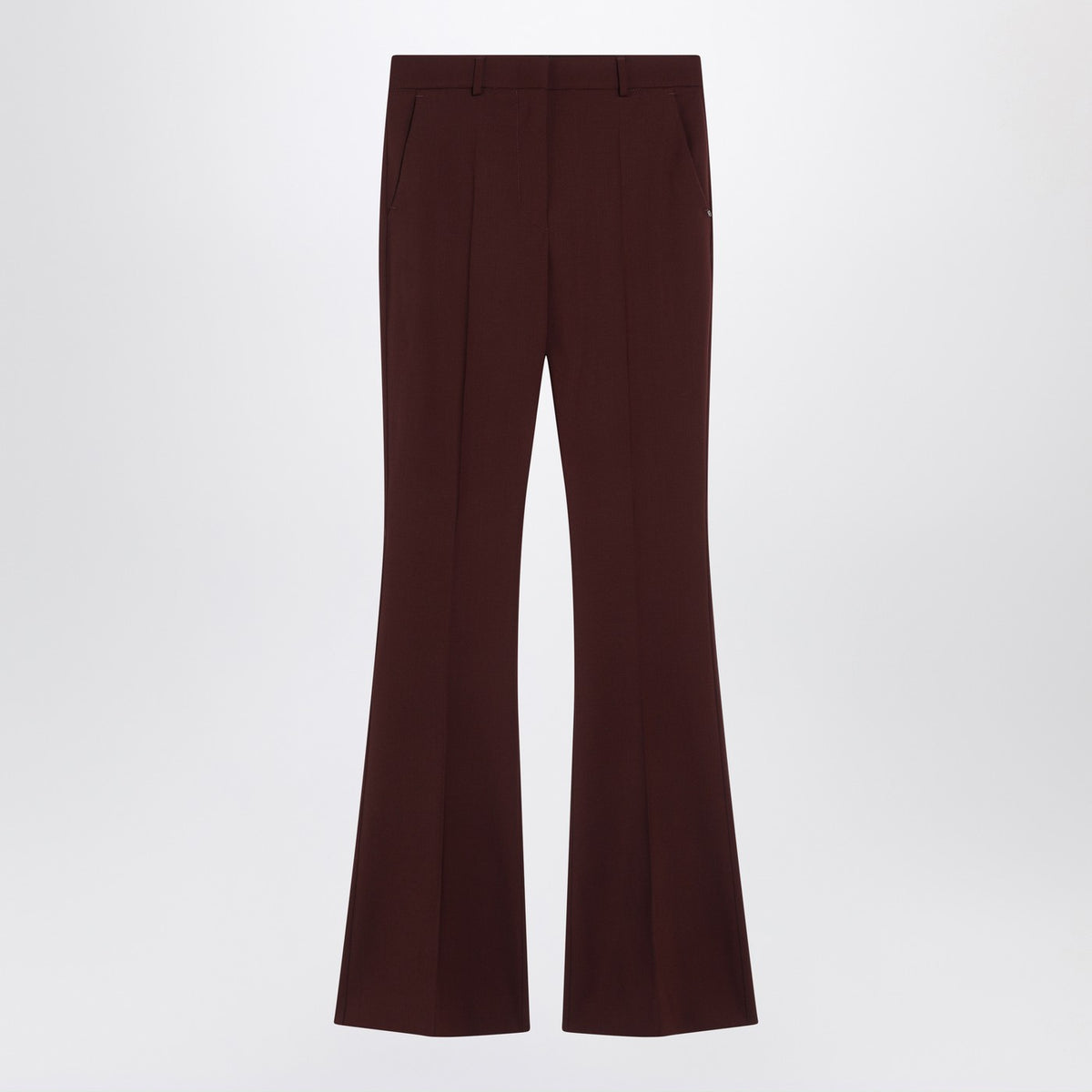Sportmax SportMax Bordeauxウールのズボン - Image 2