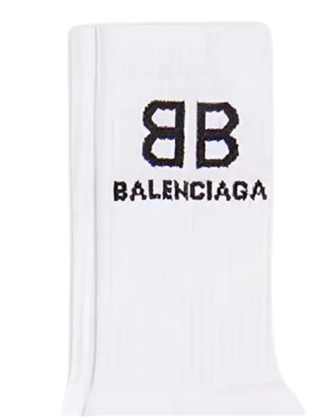 BALENCIAGA 'WHITE' BB SOCKS