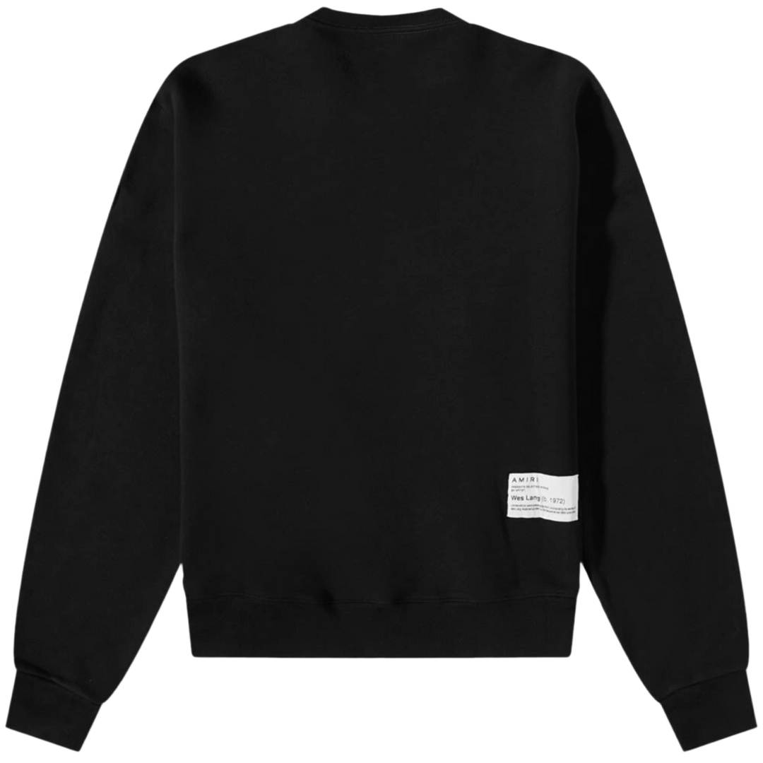 AMIRI X WES LANG X LOGO 'BLACK' CREWNECK