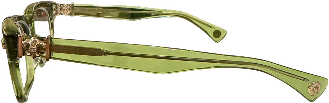 CHROME HEARTS 'GITTIN ANY?' EMERALD GREEN GLASSES