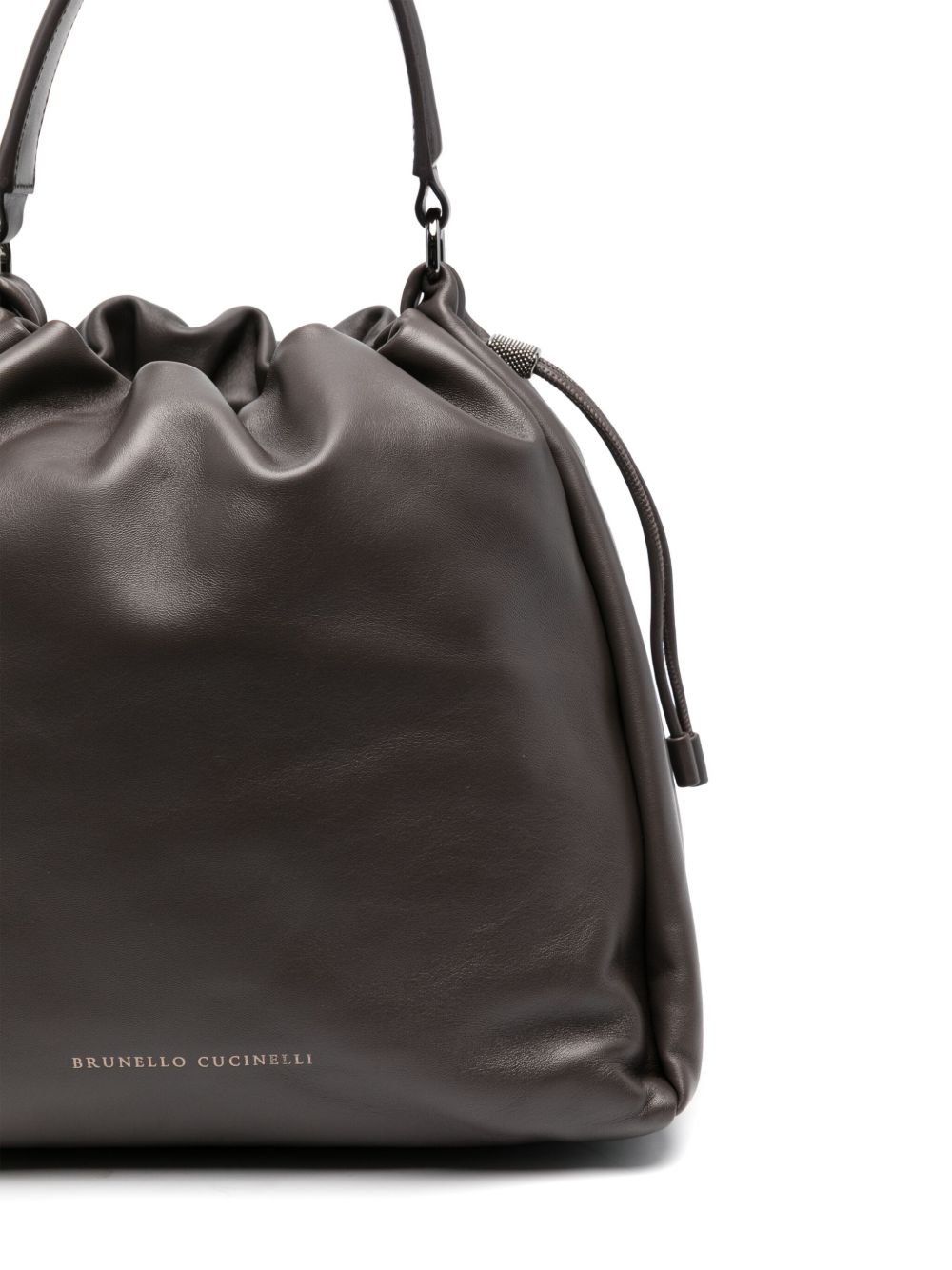 Brunello Cucinelli Bucket Mellow Leather Handbag - Image 2