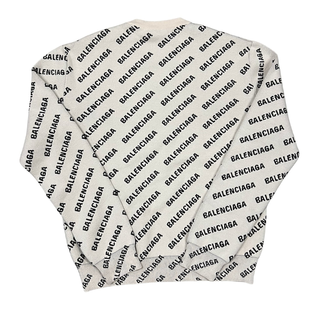 BALENCIAGA 'MINI LOGO' KNIT CREWNECK