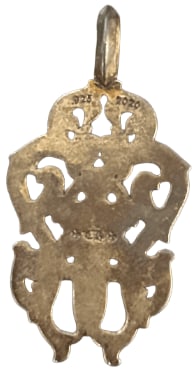 CHROME HEARTS 'VINE' SILVER DAGGER PENDANT