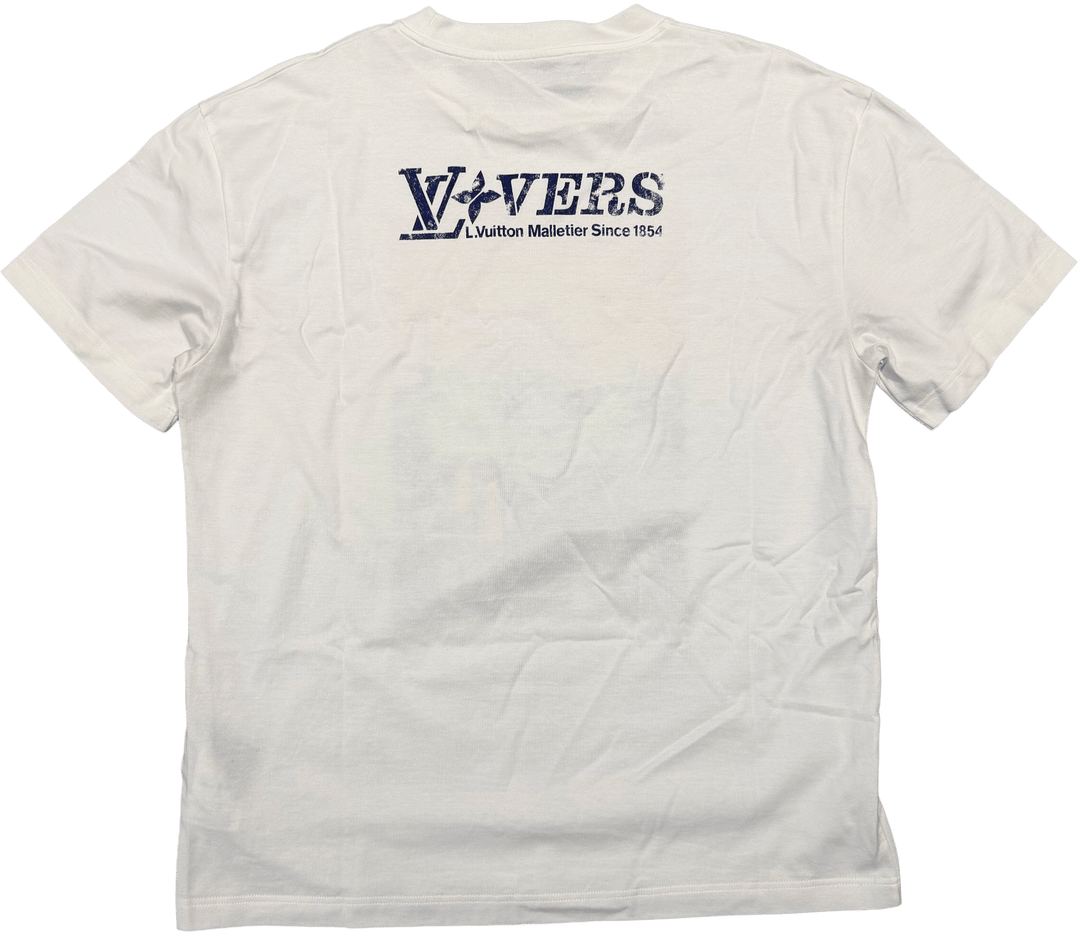 LOUIS VUITTON 'LOVERS UNITED' WHITE TEE