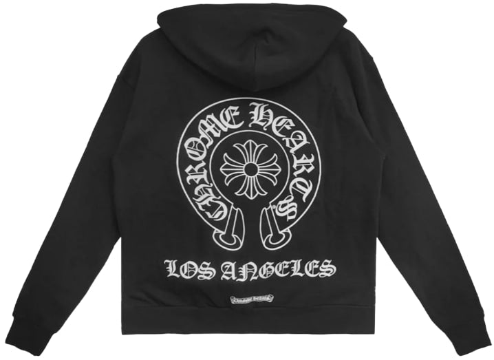 CHROME HEARTS 'LOS ANGELES HORSESHOE LOGO' ZIP UP HOODIE