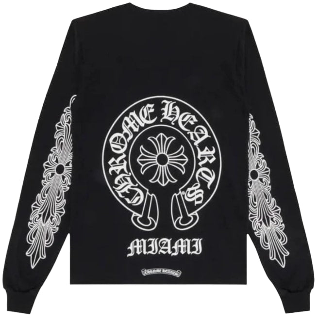 CHROME HEARTS 'MIAMI' FLORAL HORSESHOE LONGSLEEVE