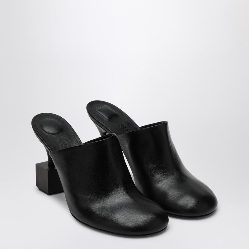 Jacquemus Jacquemus Black Mule With Geometric Heel - Image 2