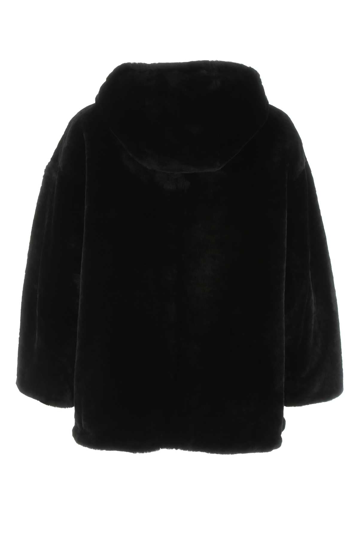 Prada プラダブラックリバーシブルファーコート - Image 3
