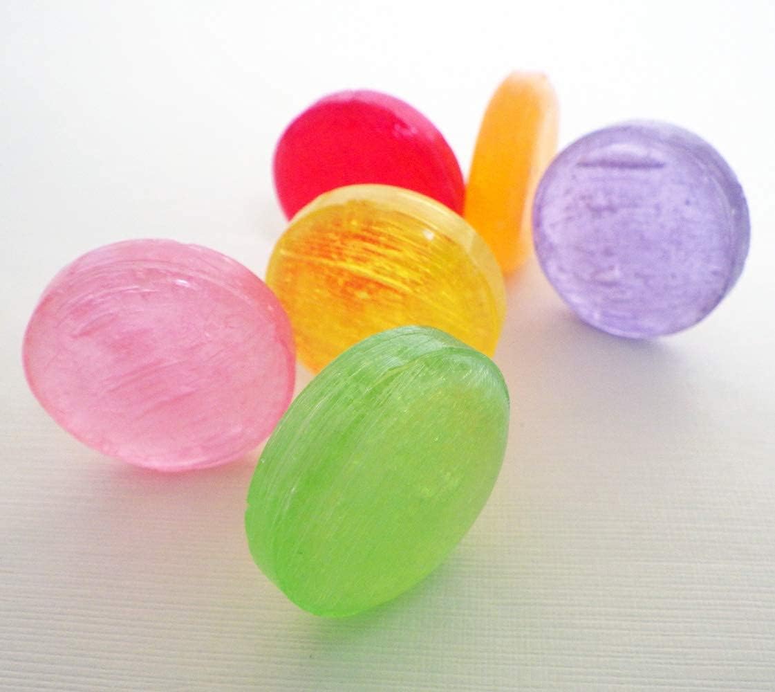 From September 1, 2024, Size Changes Sequentially (Diameter 1.1 to 1.0 inches (2.9 cm) to 1.0 inches (2.6 cm)), Gold Fan, Fruit Candy, 100 Pieces, Large Size, Stovetop Cooking, Value, Fruit Candy