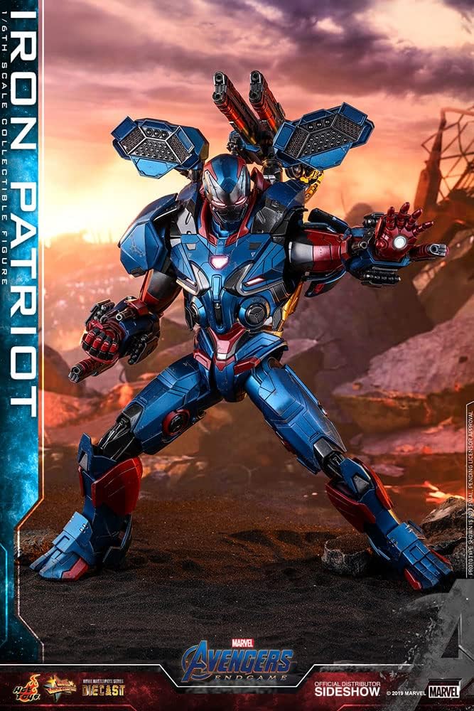 Movie Masterpiece DIECAST Avengers End Game 1/6 Scale Figure Iron Patriot