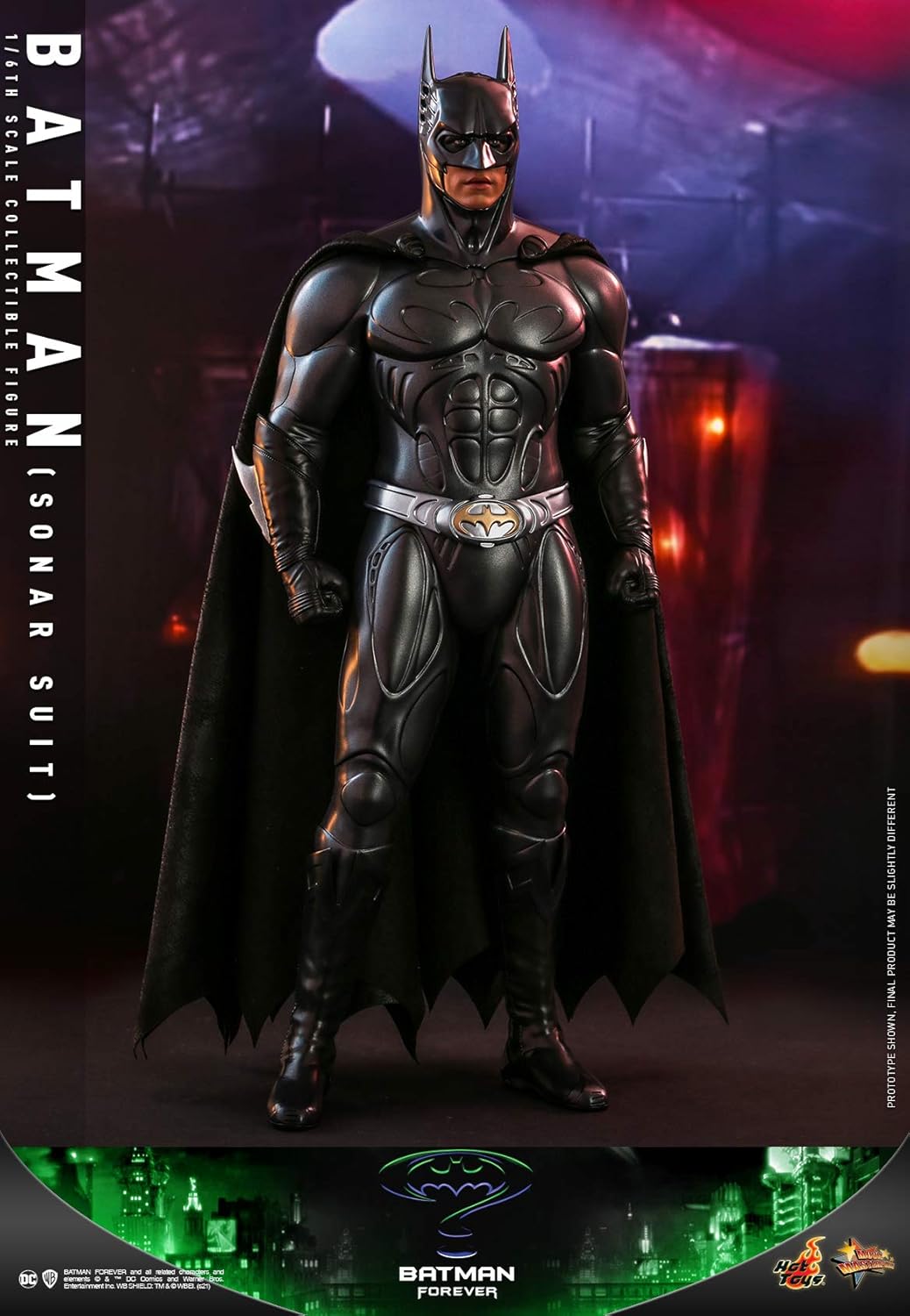 Movie Masterpiece Batman Forever Batman (Sonar Suit Version) 1/6 Scale Figure, Black