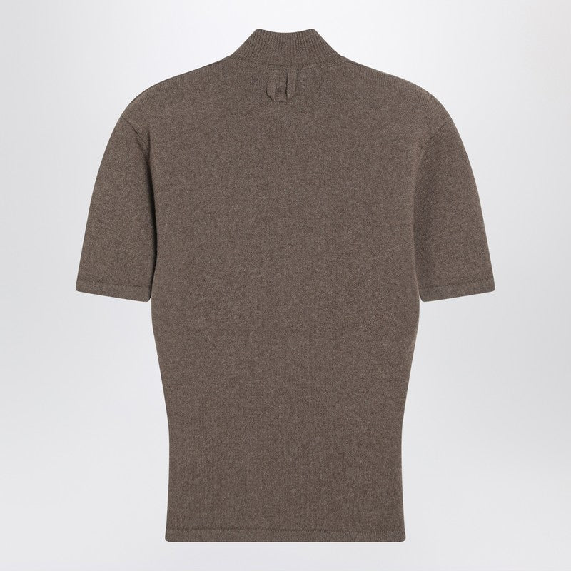 Jacquemus Jacquemus Brown Wool And Cashmere Top - Image 3
