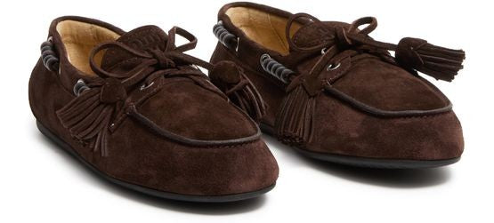 MIU MIU Suede loafers with tassels - Image 3