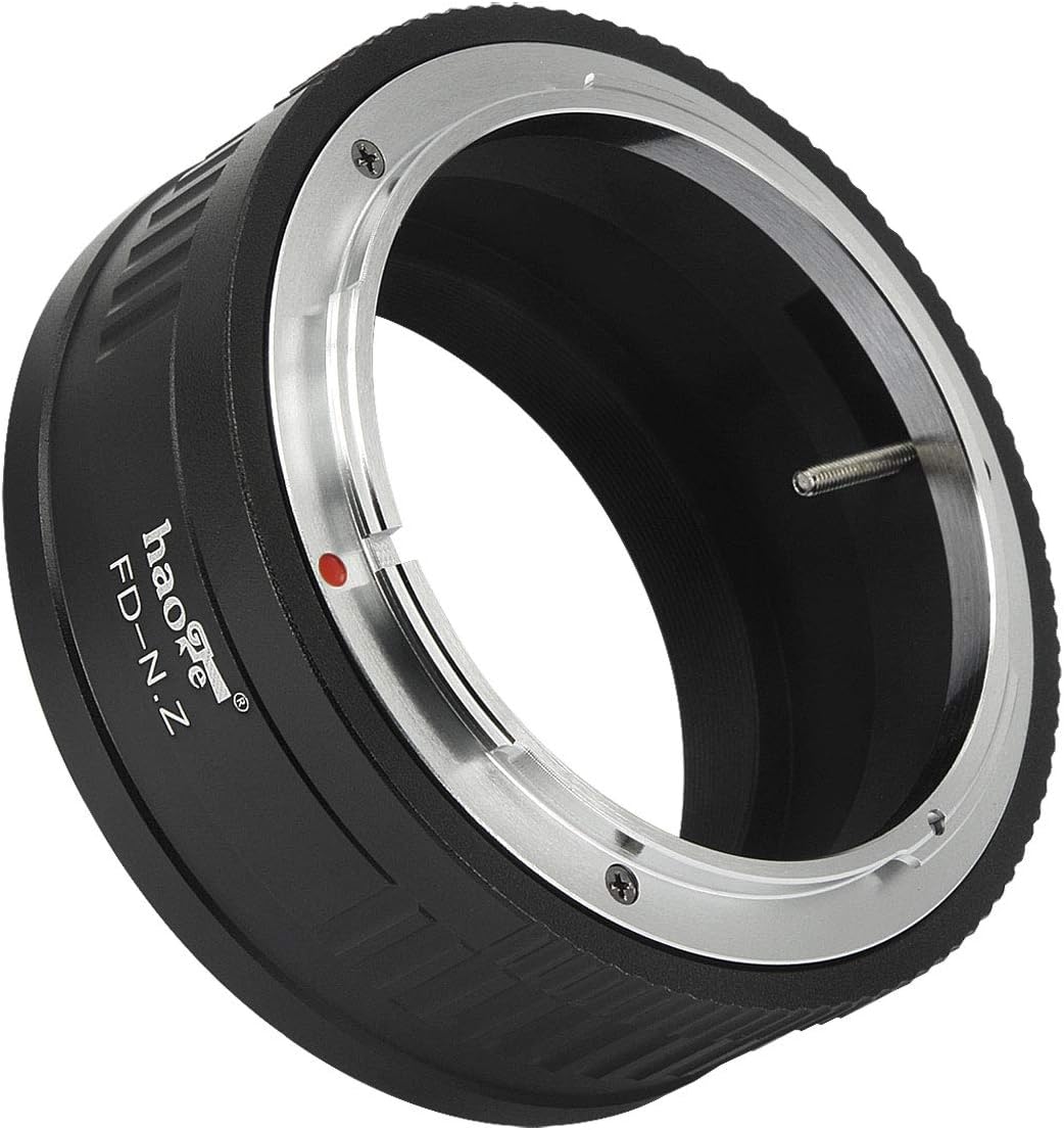 Haoge Manual Lens Mount Adapter for Canon FD Lens to Z7II, Z6II, Z6, Z7 and More Nikon Z-Mount Cameras
