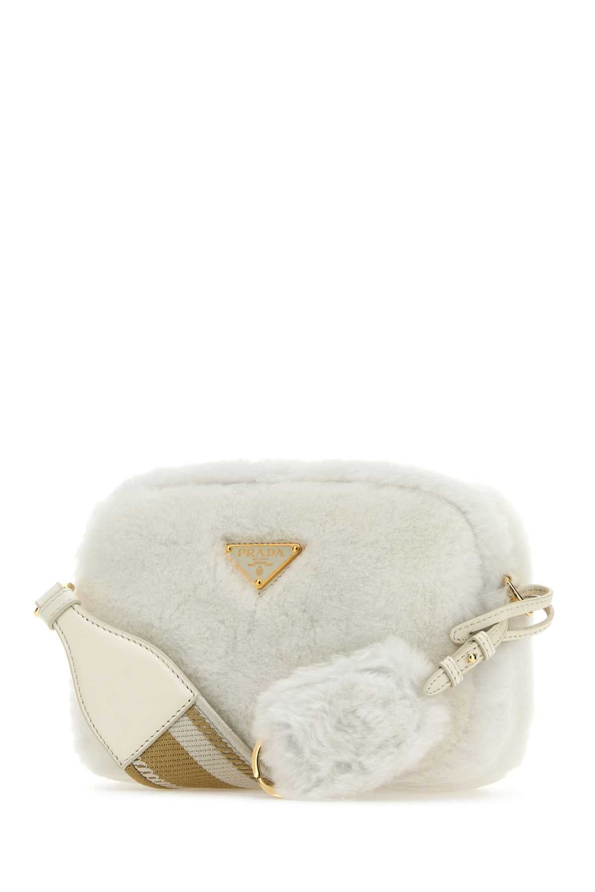 Prada プラダホワイトシャーリングクロスボディバッグ - Image 3