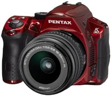 Pentax K-30 Weather-Sealed 16 MP CMOS Digital SLR with 18-55mm Lens (Red) by Pentax