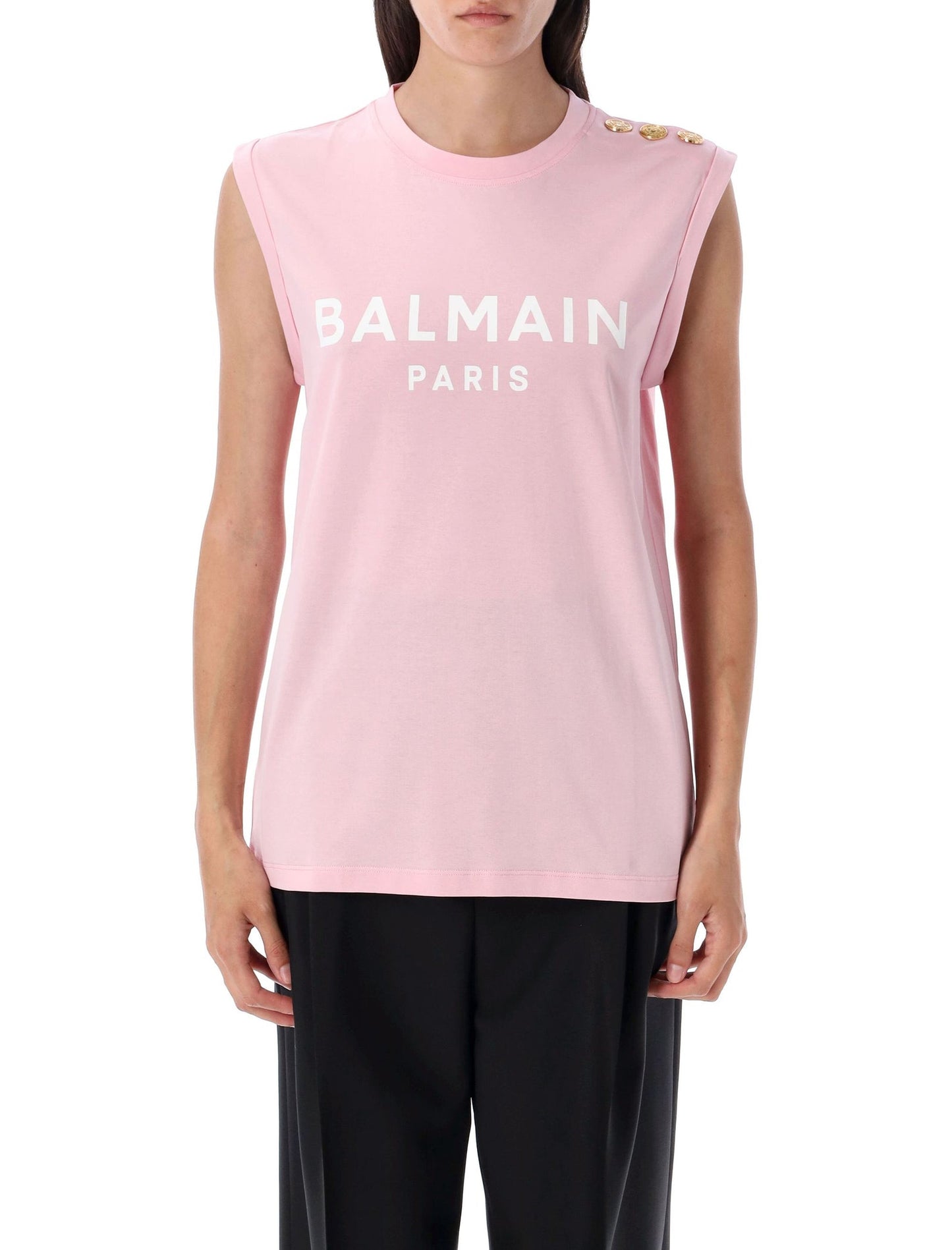 Balmain バルメインTシャツとポロスピンク - Image 3