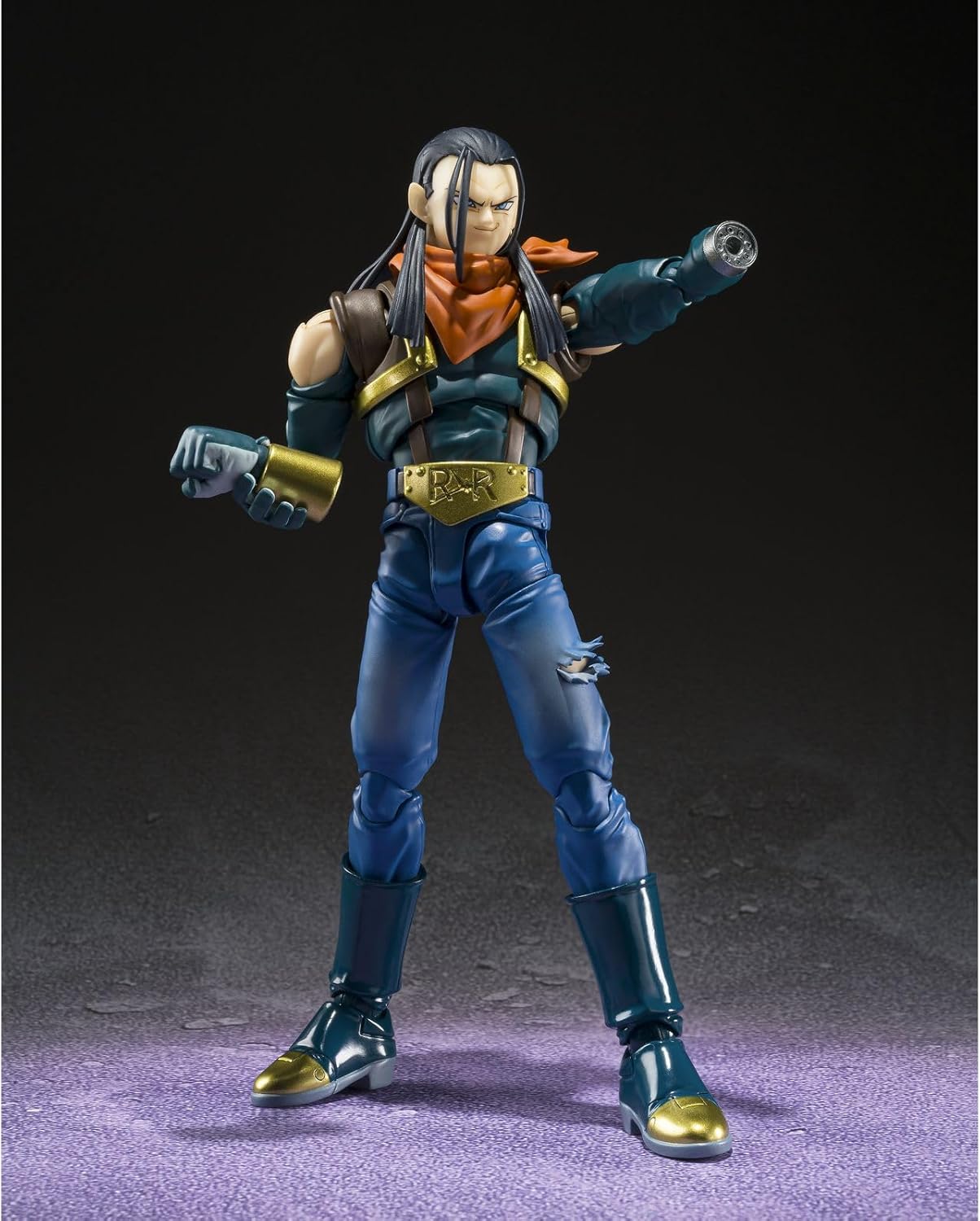 Tamashii Nations Dragon Ball GT S.H. Figuarts Super Android 17 Action Figure, 7.9 inches (20 cm)