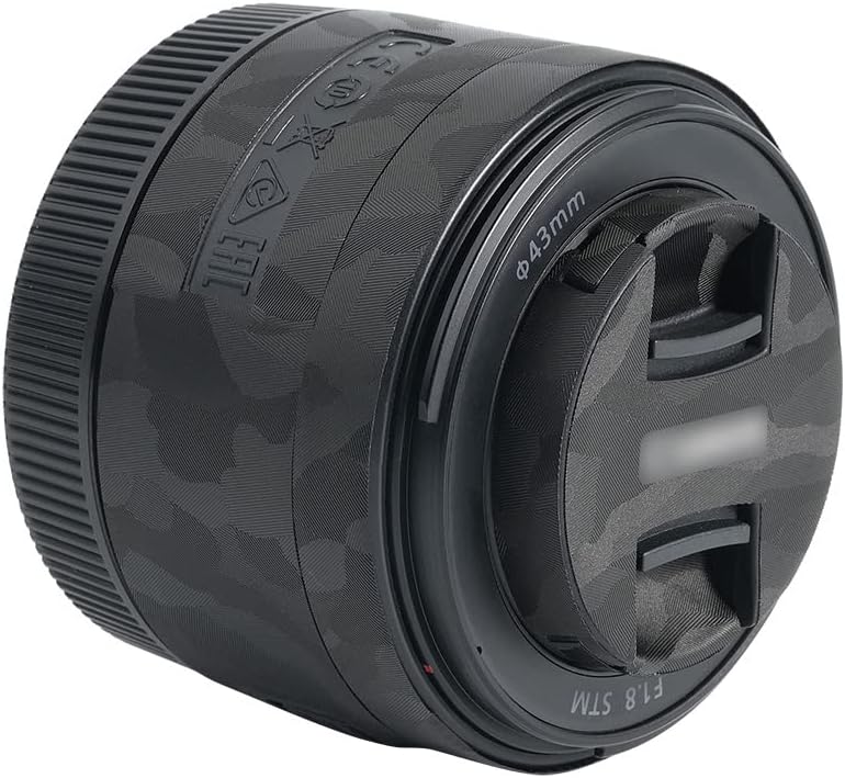 Lens Protective Leather Film for Canon RF 50mm F1.8 STM Lens 3M Material Black Camo