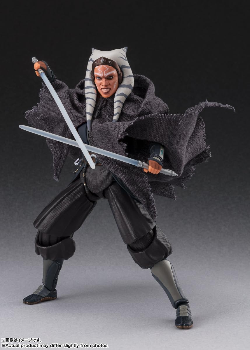 S.H. Figuarts Asoka Tano (Star Wars: Ahsoka) Approx. 5.9 inches (150 mm), PVC, ABS & Fabric, Pre-painted Action Figure